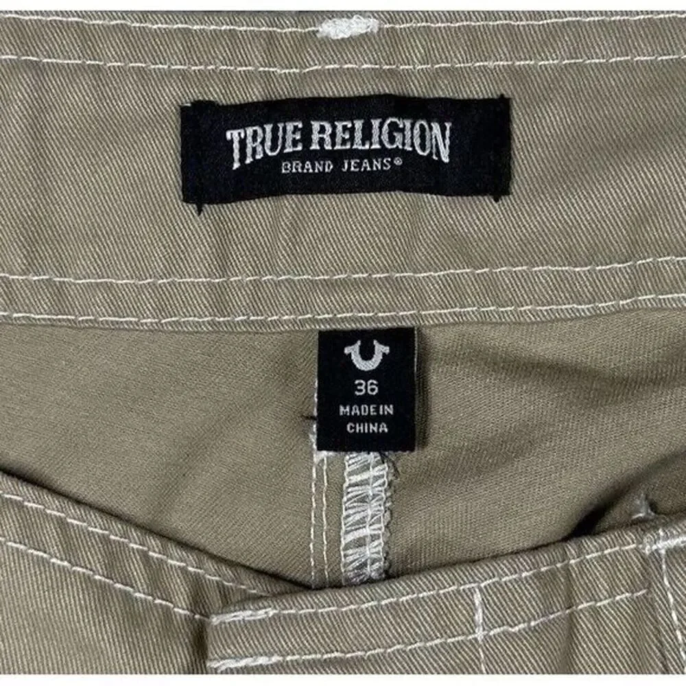 True Religion Cargo Pants Travertine 108335R Men's‎ 36X32